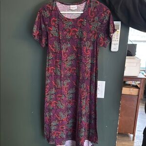 LuLaRoe Carlie- Floral Patterned Dress